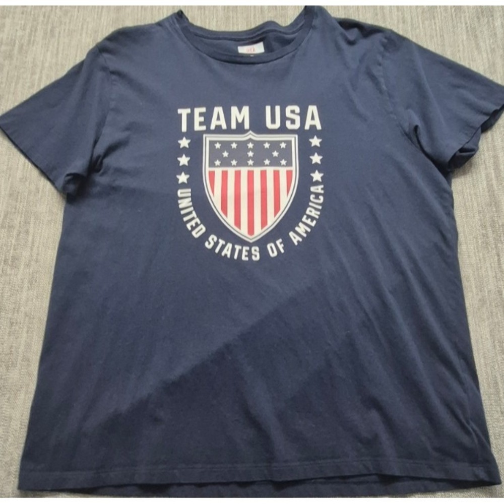 Team USA official navy blue graphic t-shirt XXL‎ 100% cotton Olympics Sports